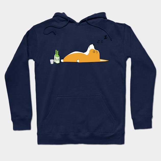 Corgi Night Life Hoodie by Underground Cargo